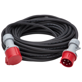 Forlængerledning 25 mt - 400V  400 V  Med stikprop og forlængerled 16A