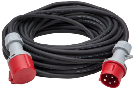 Forlængerledning 25 mt - 400V  400 V  Med stikprop og forlængerled 16A