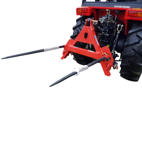 Bale spear for tractor 3-point hitch