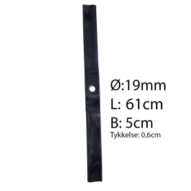 Kniv til SSFM rotorklipper L: 61 cm Samme knive som HNFMNKNIV180